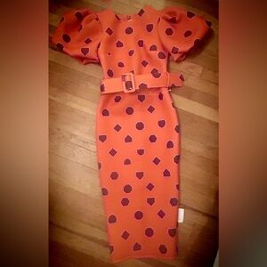 ASOS scuba midi dress